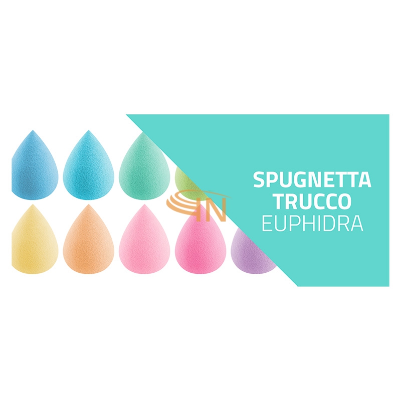 EuPhidra Linea Make-Up Base Spugnetta Trucco Basi Fluide e Polvere Azzurro