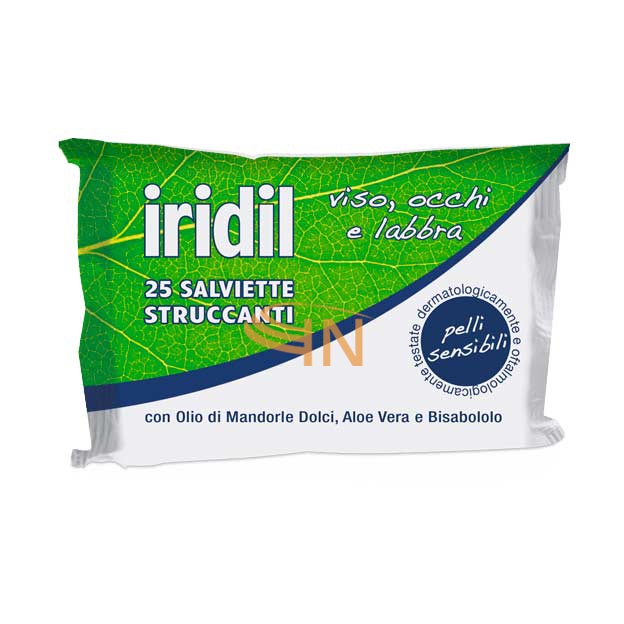 Montefarmaco Linea Trucco Iridil 25 Salviette Struccanti Occhi Viso e Labbra