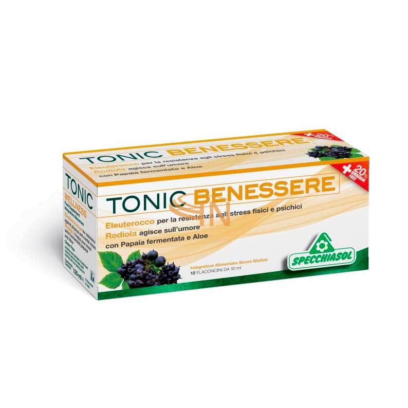 Specchiasol Linea Benessere Energia Tonic Benessere Integratore 12 Flaconcini