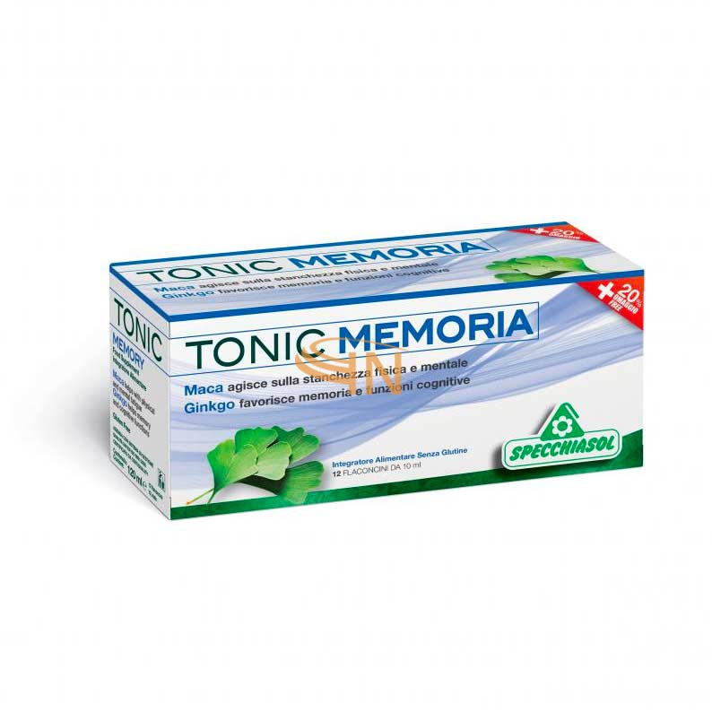 Specchiasol Linea Benessere Mentale Tonic Memoria Integratore 12 Flaconcini