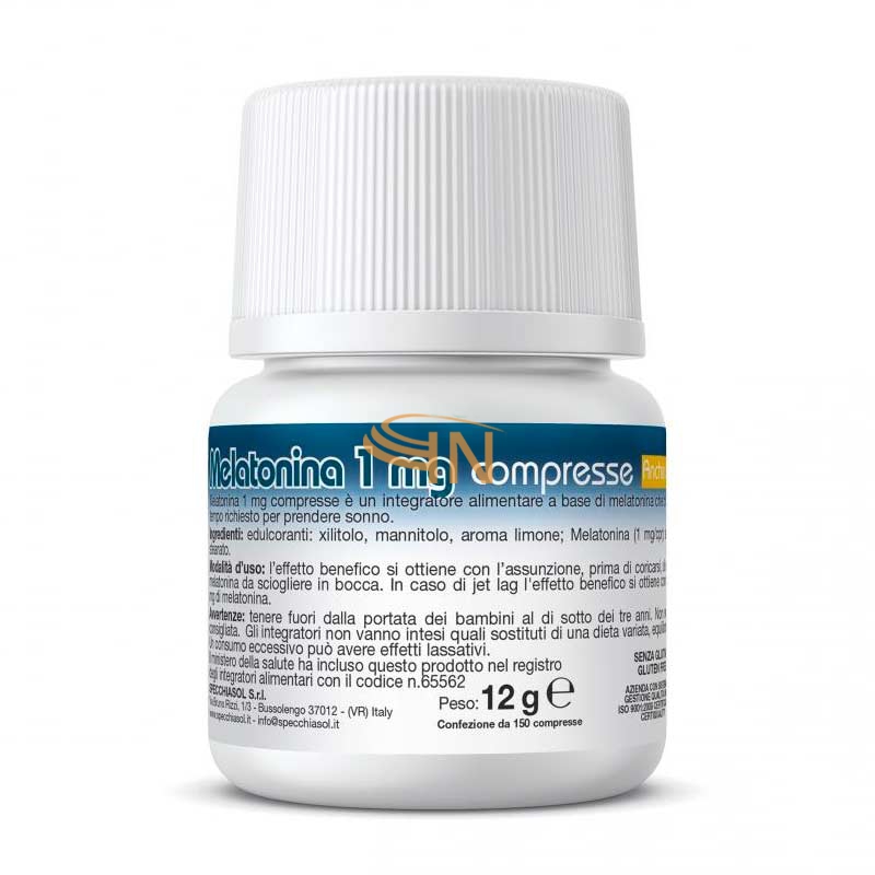 Specchiasol Linea Sonno e Serenit Melatonina 1 mg Integratore 150 Compresse