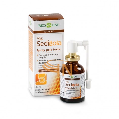 Bios Line Linea Dispositivi Medici Apix Sedigola Spray Forte per la Gola 30 ml