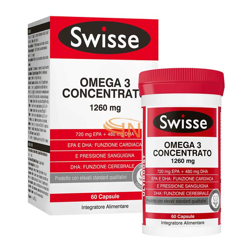 Swisse Linea Colesterolo Trigliceridi Omega3 Concentrato Integratore 60 Capsule
