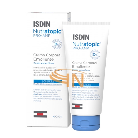 ISDIN Linea Nutratopic Pro-AMP Crema Emolliente Trattamento Lenitivo Corpo 200ml