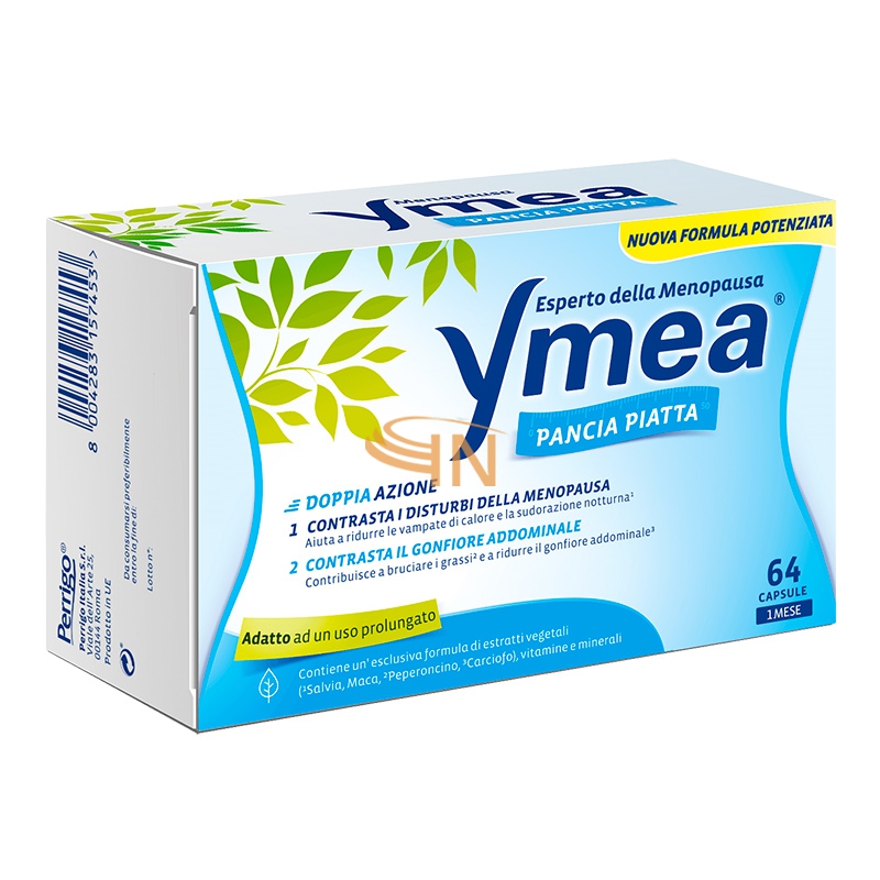 Perrigo Linea Menopausa Ymea Pancia Piatta Integratore Alimentare 64 Capsule